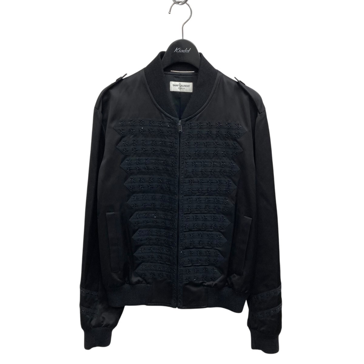 Giacca Bomber Saint Laurent Paris Nero Ufficiale Taglia