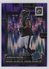 2022 Panini Donruss Optic Rated Rookie Purple Shock Prizm Jordan Davis #246 RC