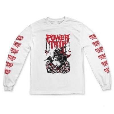 Vintage Power Trip Band You Album White S to 5XL Longsleeve Shirt BB829