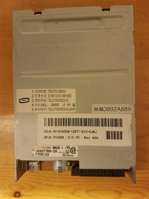 TEAC FD-235HG B628 Internal 3.5'' Floppy Disk Drive Biack No Bezel 193077B6-28