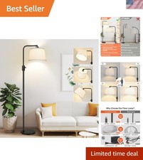 Upgraded  Dimmable Floor Lamp, 1000 Lumens LED Edison Bulb Included, Arc Floo...