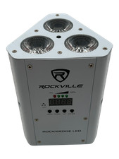 Rockville RockWedge LED 54W RGBWA UV Stage Light White 