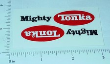 Pair Mighty Tonka 1975-Newer Oval Logo Stickers TK-057