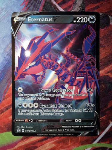 Eternatus V SWSH064 2020 Pokémon Sword & Shield Black Star Promo - Holo - NM