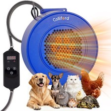 500W Dog House Heater W/ Thermostat 24H Timer Smart 40-115 F Adjustable Pet