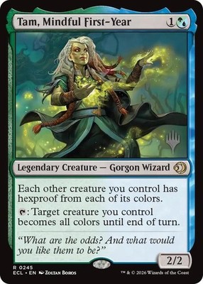 Tam, Mindful First-Year Light Play, English Magic the Gathering MTG Lorwyn Eclip