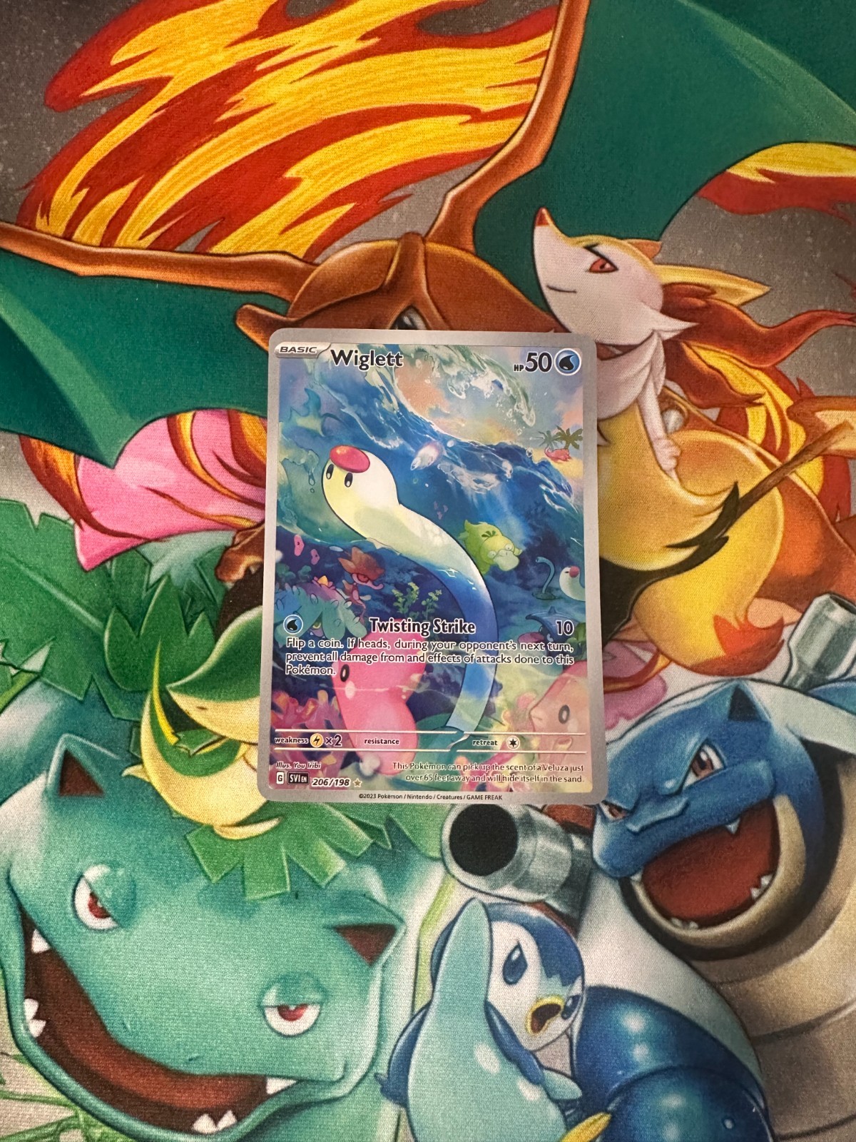 Wiglett - 206/198 - Pokemon Scarlet & Violet - Full Art - Mint