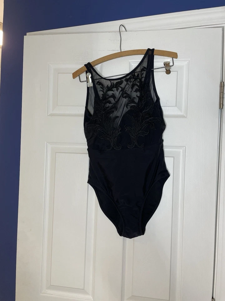 Traje de baño TED BAKER encaje guipur cuello alto negro 1 pieza - para mujer 34 C/D Foto 4 de 4