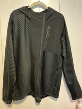 Adidas Men  s XL Black Cold.RDY Full Zip Hoodie Jacket Ribbed Panels