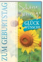 Geburtstag GlüCkwunschkarte Mit Briefumschlag Sonnenblume