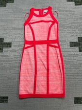 Milly Dress Womens Small Pink Knit Bodycon Blouson