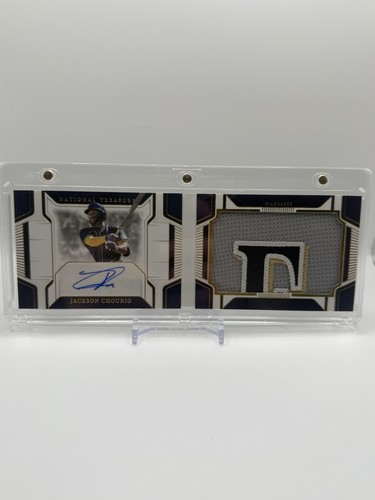 2025 Panini National Treasures Jumbo Patch Auto Booklet 8/35 Jackson Chourio