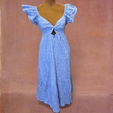 Cotton Cottage Boho Festival Feminine Sundress Blue Universal Thread Maxi Dress
