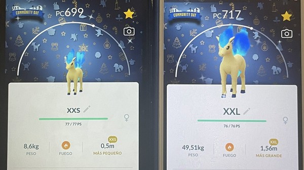 PONYTA xxs + PONYTA XXL SHINYS WITH CD BACKGROUND
