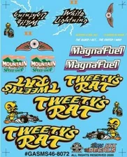 Slixx 8072 Gasser Mini Sheet #46 1/24 1/25 waterslide decal