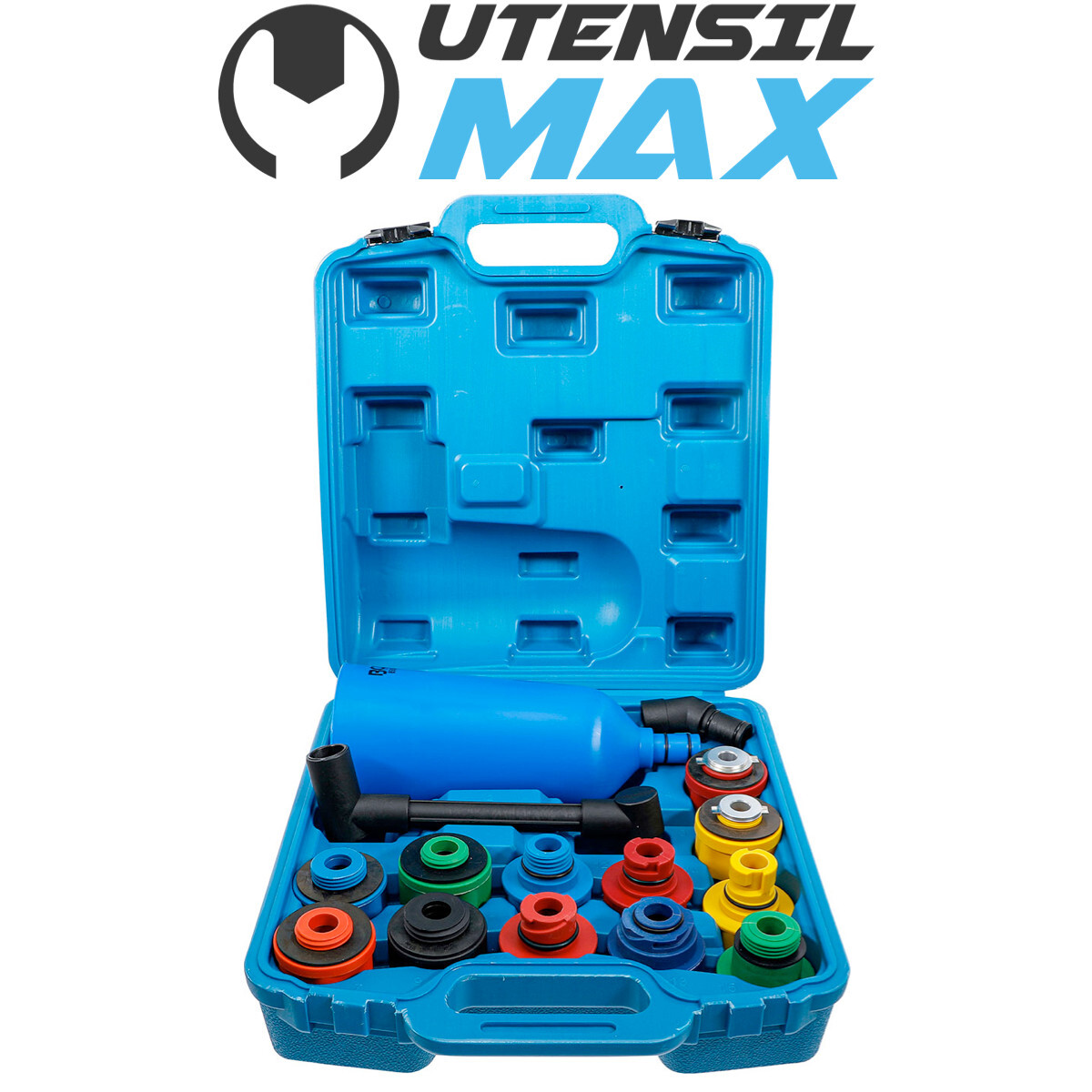 SET 15 PEZZI, IMBUTO IN PLASTICA CON ADATTORI PER AUTOVETTURE