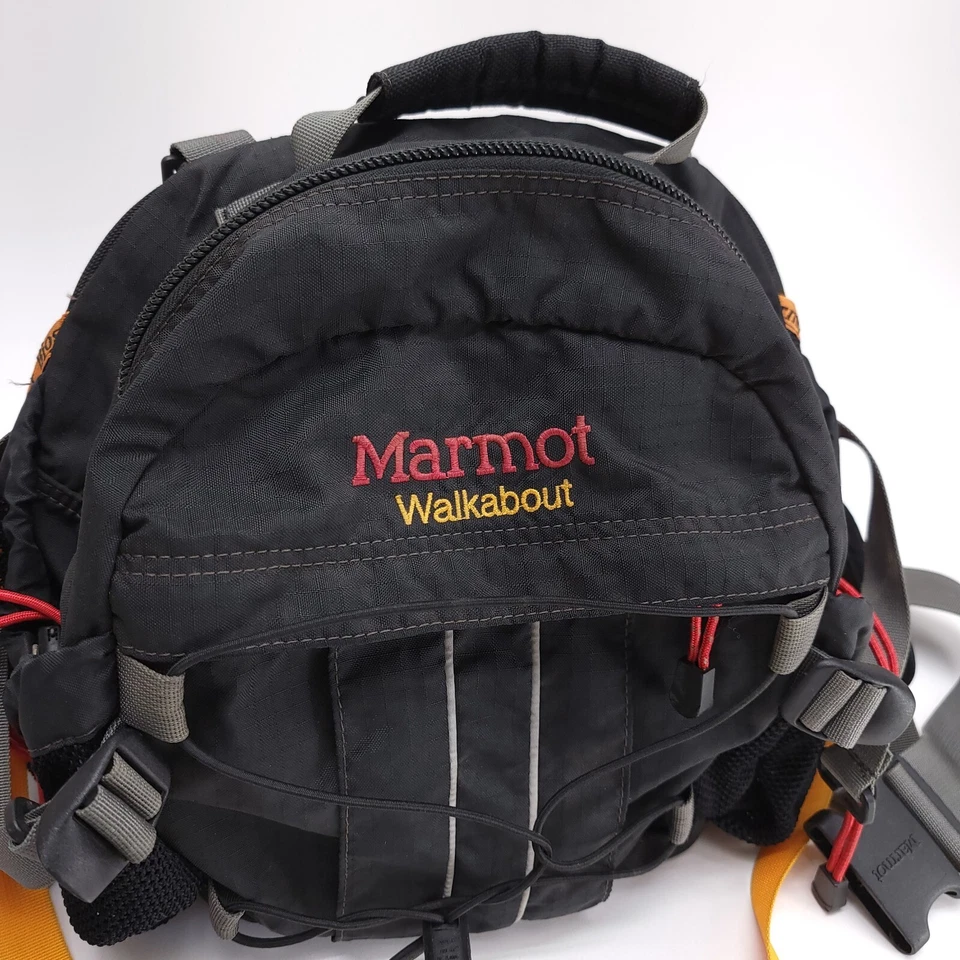 Vintage Marmot Walkabout Hip Belt Travel Hiking Bag Fanny Day Pack Black - Image 3 of 4