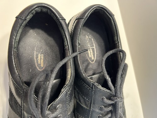 Aetrex Womens Comfort Black Leather Lace Up Shoes Size 8 M Oxfords EUR 39.5 - Picture 7 of 9