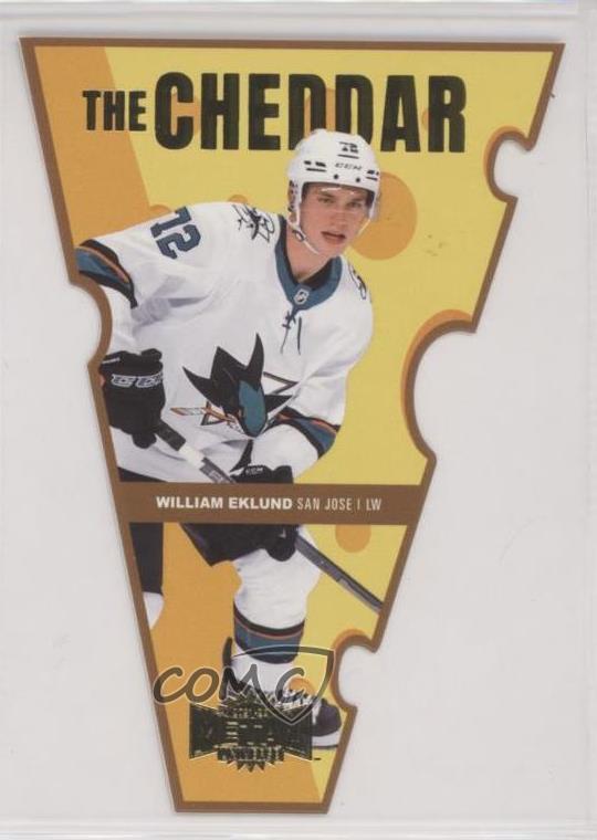 2021 Skybox Metal Universe The Cheddar Gold /50 William Eklund #TC-29 Rookie RC