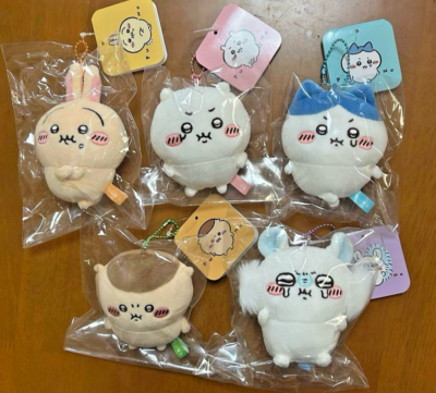 Chiikawa PUN angry Mascot Hachiware Rabbit Momonge Kurimanjyu set