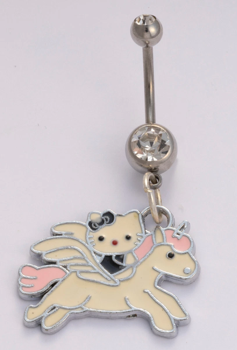 Hello kitty belly deals ring