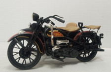 Harley Davidson Motorcycle 1933 Style w/Side Car Coin Bank Lock  Key