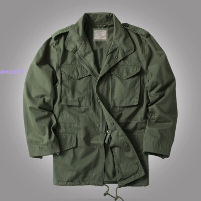 American M65 Military Men Jacket Vietnam Field Coat Windbreaker Replica US Army