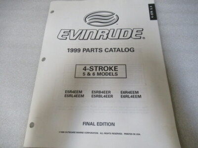 PM117 Johnson 4-Stroke 5/6 Models Final Edition Parts Catalog Manual P/N 5000126