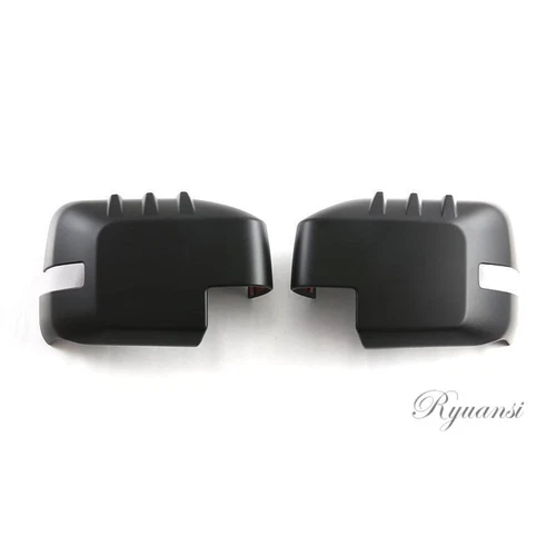 2PCS For 2021-2024 Ford Bronco Matte Black Rear View Side Mirror Cover Cap Trim