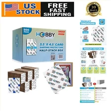 Ultimate 500 Pack Trading Card Shields - Multi-Color, Rounded for Safe Shipping