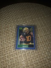 2020 Justin Herbert Score BLUE SHOWCASE # 95 / 100
