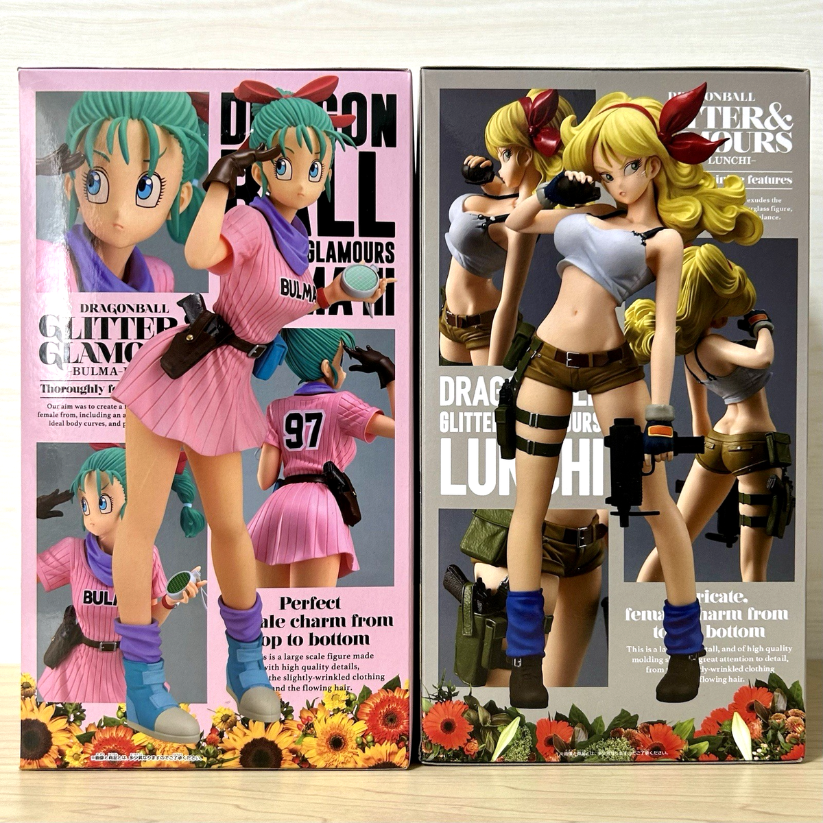 Dragon Ball Bulma Launch Figure set GLITTER & GLAMOURS BANPRESTO
