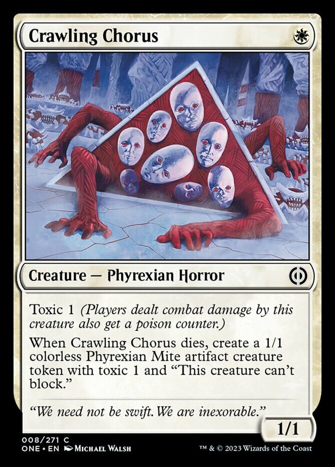 1x Crawling Chorus - Phyrexia: All Will Be One - Near Mint, English - MTG! | eBay 1x Crawling Chorus - Phyrexia: All Will Be One - Near Mint, English - MTG! | eBay