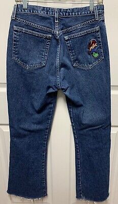 vtg 90s JNCO jeans size 13 Embroidered Bell Bottom S-1015 vtg 90s JNCO jeans size 13 Embroidered Bell Bottom S-1015