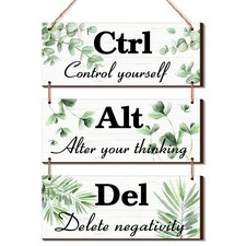 3 Pcs Farmhouse Wall Decor Daisy Floral Flowers Rustic Wall Decor Sign Wood Insp
