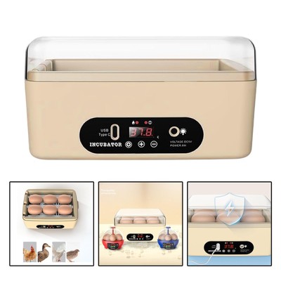 Mini Egg Incubator Automati Egg Candler Digital Poultry Egg Turner Tray Hatching