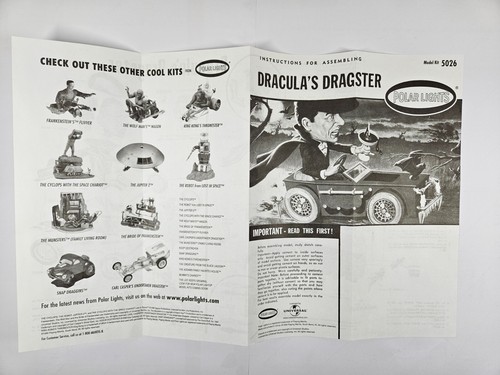 POLAR LIGHTS 1999 MODEL KIT DRACULA'S DRAGSTER BUILT AND HAND PAINTED - Picture 19 of 22