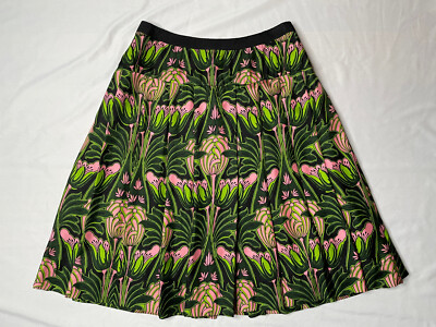 Prada Rare Fall 2003 Holliday & Brown Green Pink Tropical Print