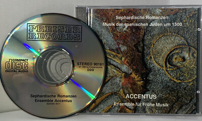 CD: ENSEMBLE ACCENTUS: Sephardische Romanzen PREISER RECORDS  Juden um 1500
