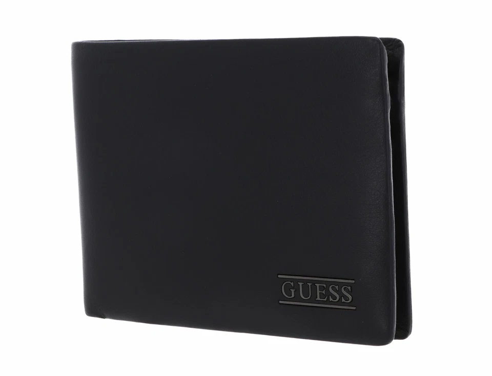 GUESS New Boston Billfold Coin Wallet Geldbörse Blue Blau Neu