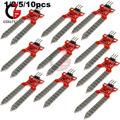 1-10PCS Soil Humidity Hygrometer Sensor Module Moisture Detection For Arduino