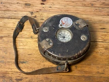 Vintage  DETEX GUARDSMAN Watchclock Keychain, Leather Case and Strap