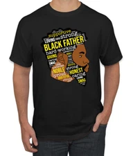 Supportive Loving Strong Proud Black Father Black History Month Men Tshirt