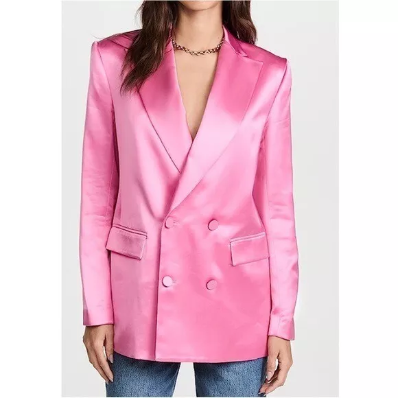 DOUBLE BREASTED VISCOSE BLAZER