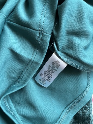 Socialite Size XS Teal Blue Embroidered Floral Lace Overlay Maxi Romper Dress - Picture 11 of 11