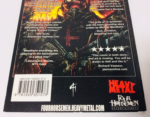 HEAVY METAL “The Four HorseMen Of The APOCALYPSE” Comic Book By Bisley/Mendheim - Foto 11 di 13
