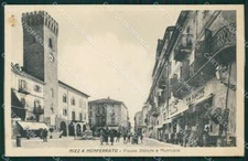 Asti Nizza Monferrato Piazza Statuto Municipio Ombrellaio FORI cartolina QT4908