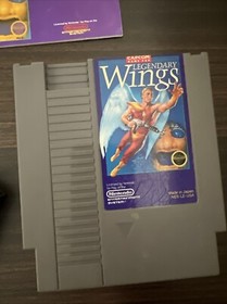 Legendary Wings (Nintendo Entertainment System, 1988) NES Cart, Manual & Sleeve