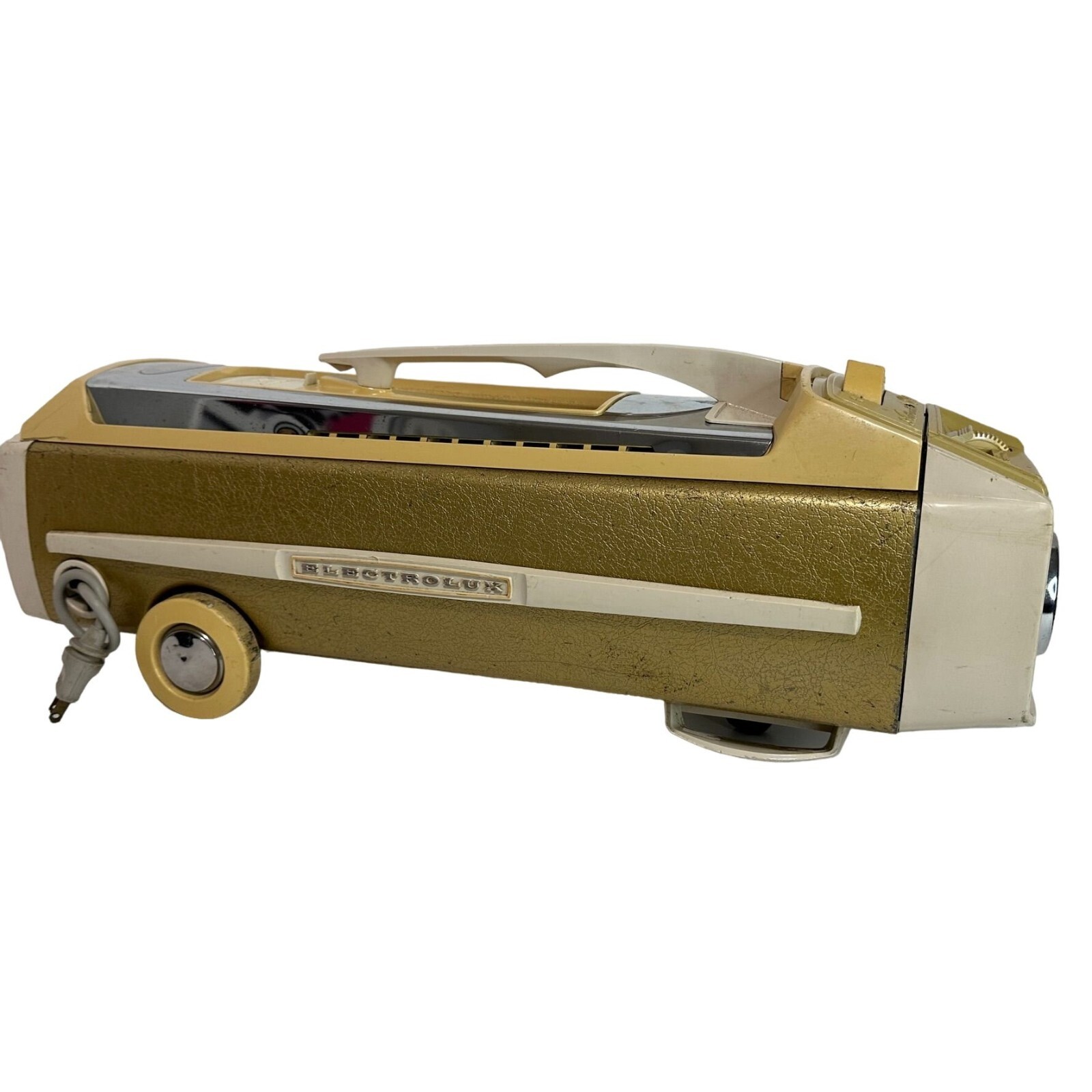 Vintage ELECTROLUX Super J Vacuum Gold Model 1401 w Hose Attachment eBay