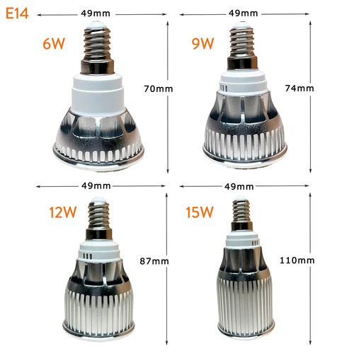 Dimmable 6W 9W 15W LED COB Spotlight Bulb GU10 MR16 E27 E14 220V 12V 24V Lamp BC - Picture 19 of 19